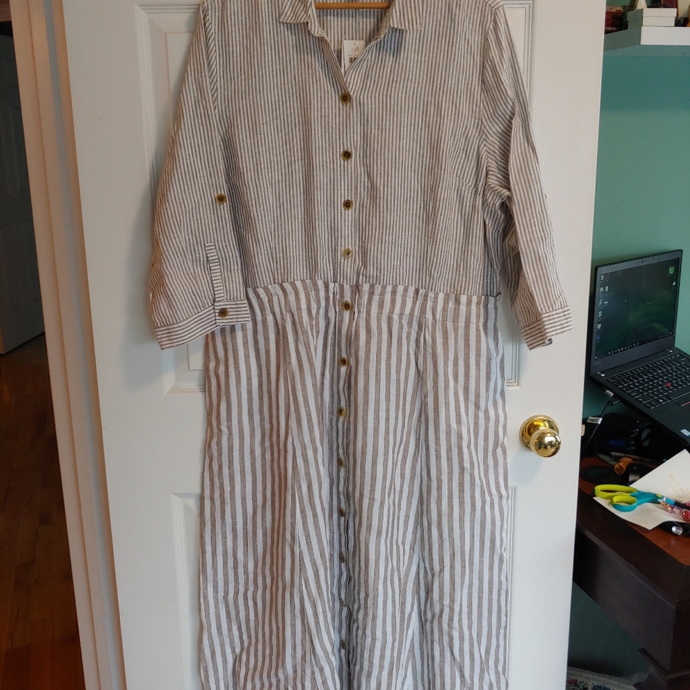 JJill Linen Maxi Dress